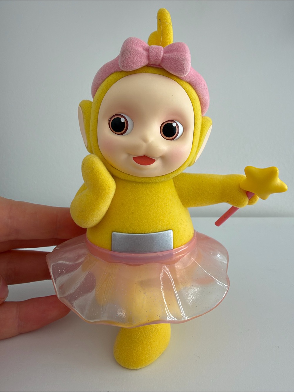 MINISO Teletubbies Laa Laa Flocked Baby Tour Collectible Blind Box NO STAND
